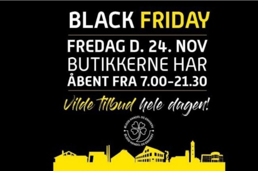 Kom til Black Friday i Ølgod den kommende fredag.