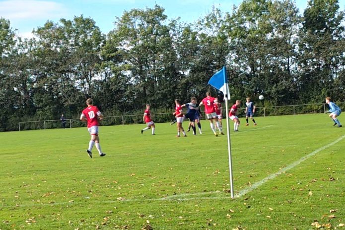 Serie 1 fodbold. I dag vandt HTS 5-1 over Spangsbjerg