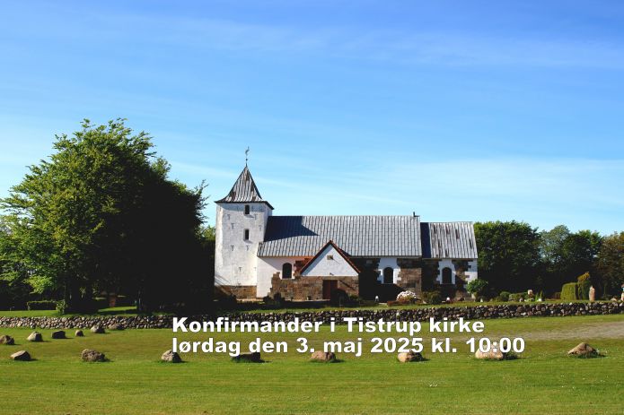 Konfirmander i Tistrup kirke lørdag den 3. maj 2025 kl. 10:00
