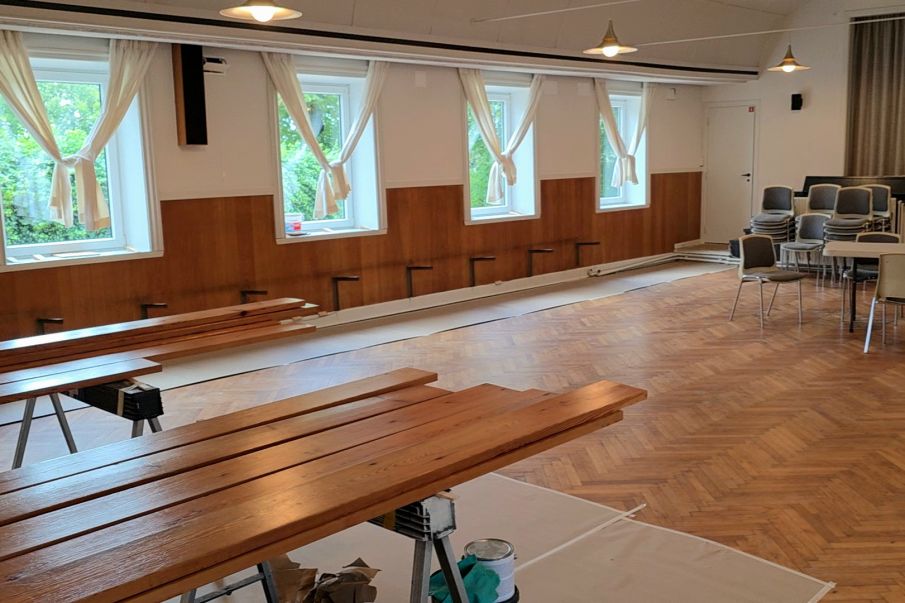 Strellev Forsamlingshus er i gang med en omfattende renovering