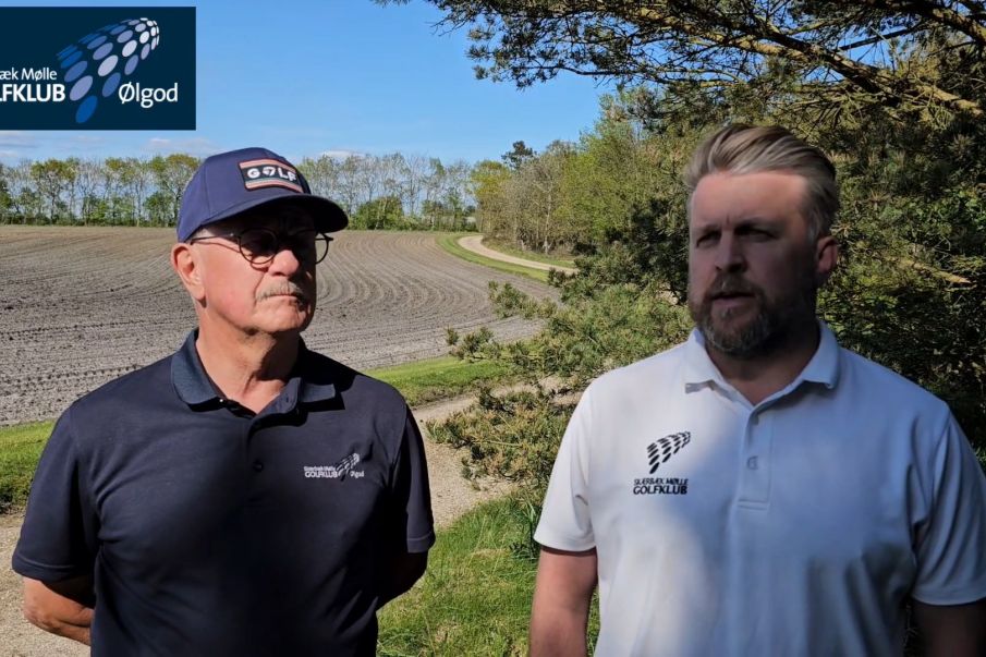 Far og søn går 100 km. på 24 timer for at støtte Skærbæk Mølle Golfklub i Ølgod.