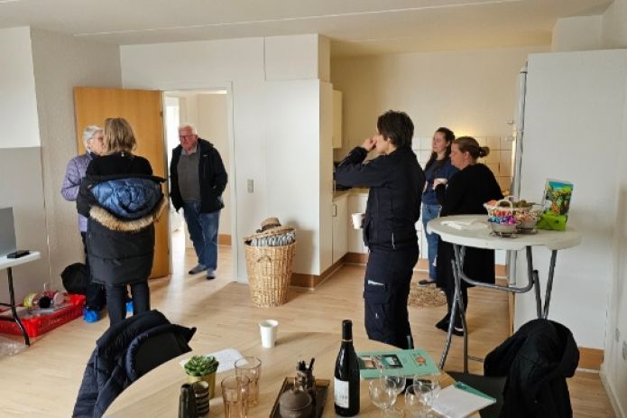Fredag afholdte Bolig SydVest åbent hus på Enghavevej 20 V i Ølgod.