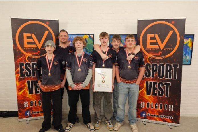 Første guldmedalje til Esport Vest Ølgod.