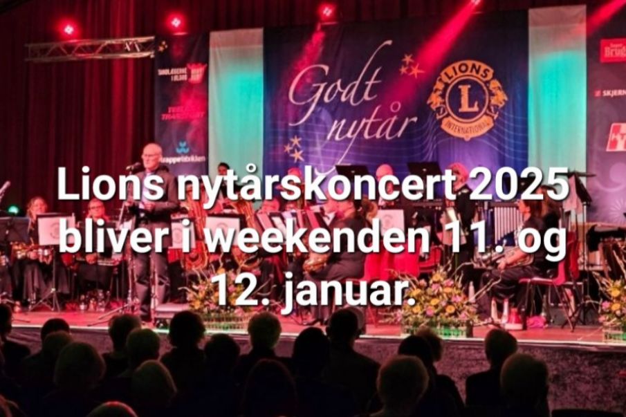 Lions nytårskoncert 2025 bliver i weekenden 11 og 12. januar.