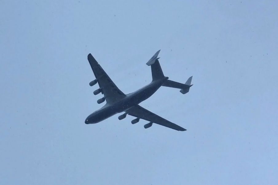 Verdens største fragtfly Antonov AN-225, besøgte Billund.