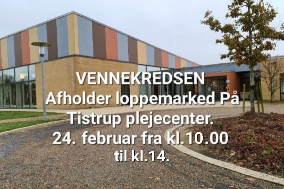 VENNEKREDSEN - Afholder loppemarked På Tistrup plejecenter.