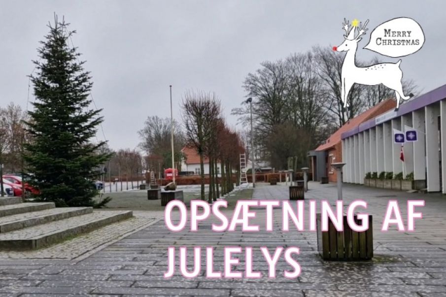 JUL I TISTRUP - Så kom der julelys op i byen.