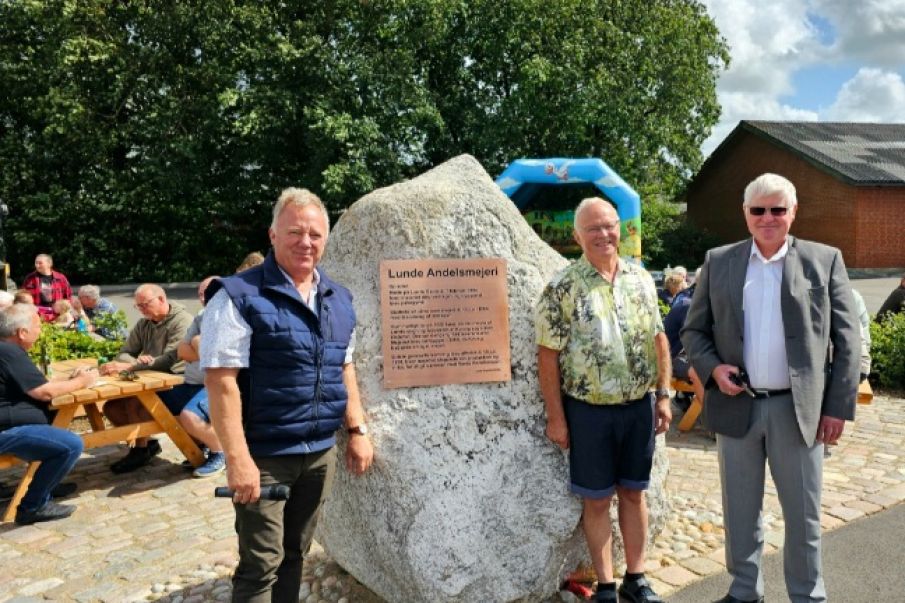 Indslag fra indvielsesfest af Mejeritorvet i Lunde.