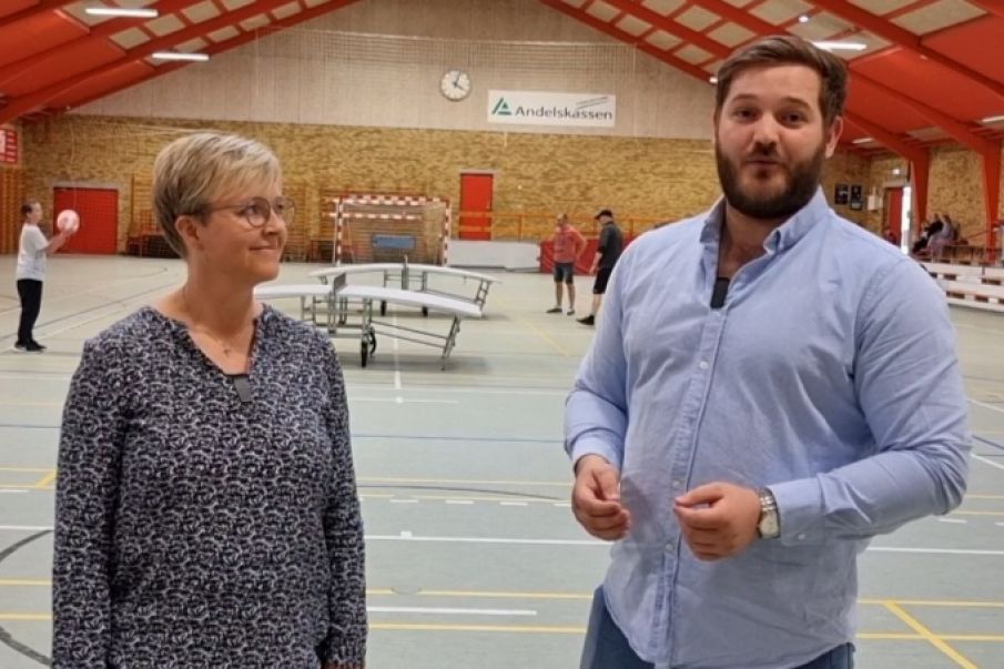 Troldhede GIF modtog 11.500 kr. fra Sydbank Fonden til et Teqball-bord.
