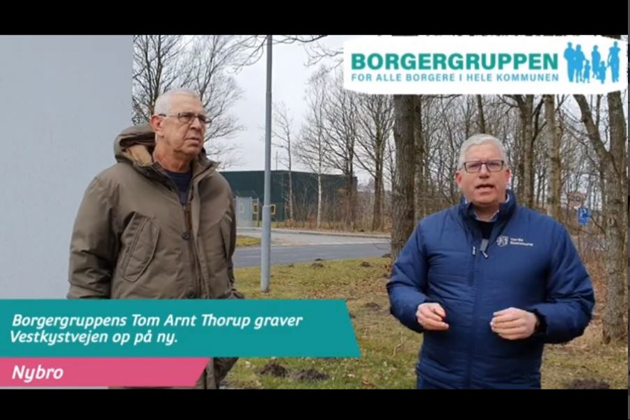 Borgergruppens Tom Arnt Thorup graver Vestkystvejen op på ny...