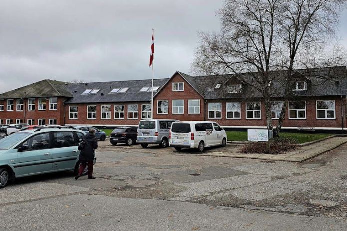 Julemarked på Skovlund Friskole til fordel for Danmarksindsamling i februar 2024.